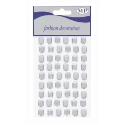 Achthoekige Edelsteen Decoratie 14x10mm 54st | ChartaRè