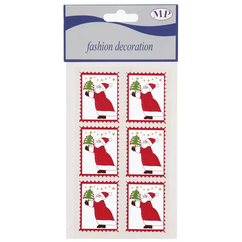 Decoro Santa W/Tree 6 pezzi