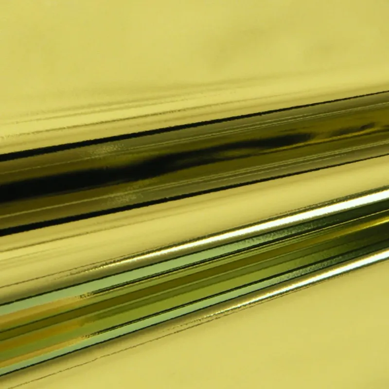 Glänzende metallicfarbene Polypropylen-Geschenktüte im 50/25 Stück Gold