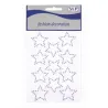 Estrellas de diamante 3 cm, 11 piezas de oro o plata