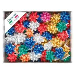 Veelkleurige sterren mm 10 stuks.100