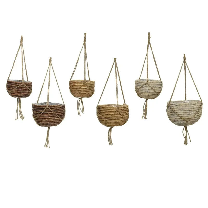 Set of 2 pcs Straw Hanging Baskets