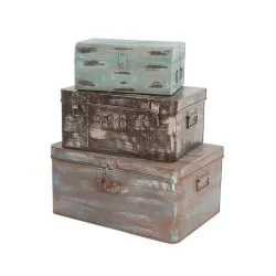 Maleta de metal envejecido Varios tamaños