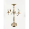 Candelabros de metal polido