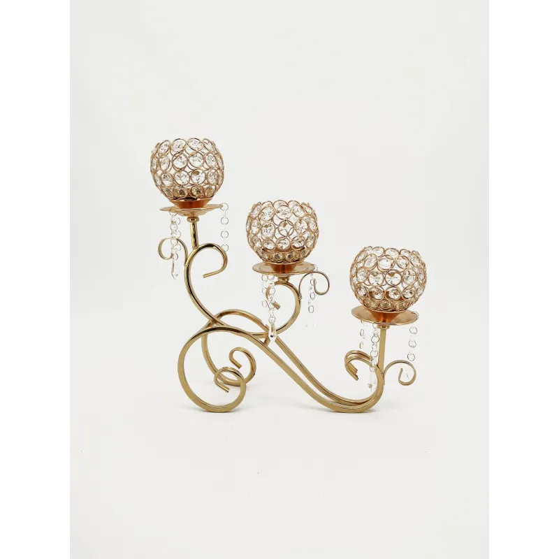 Candelabra with Hanging Crystals