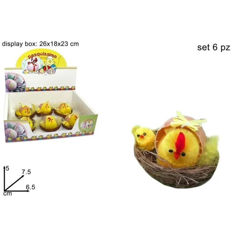 Nest Box with Chicks and Eggs