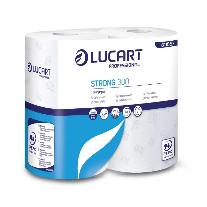 14 Packungen mit 4 Rollen Lucart Toilettenpapier