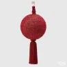 Decorative ball with tassel cm 43 various colors