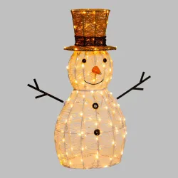 3D Χιονάνθρωπος alto 70 Cm με 160 LED