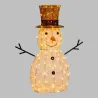Boneco de neve 3D alto 70 cm brilhante