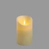 Ivory Candle Rough Light Warm White D7.5cm