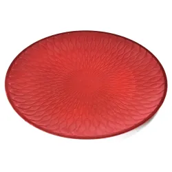 Wooden Plate finished in Velvet | ChartaRè