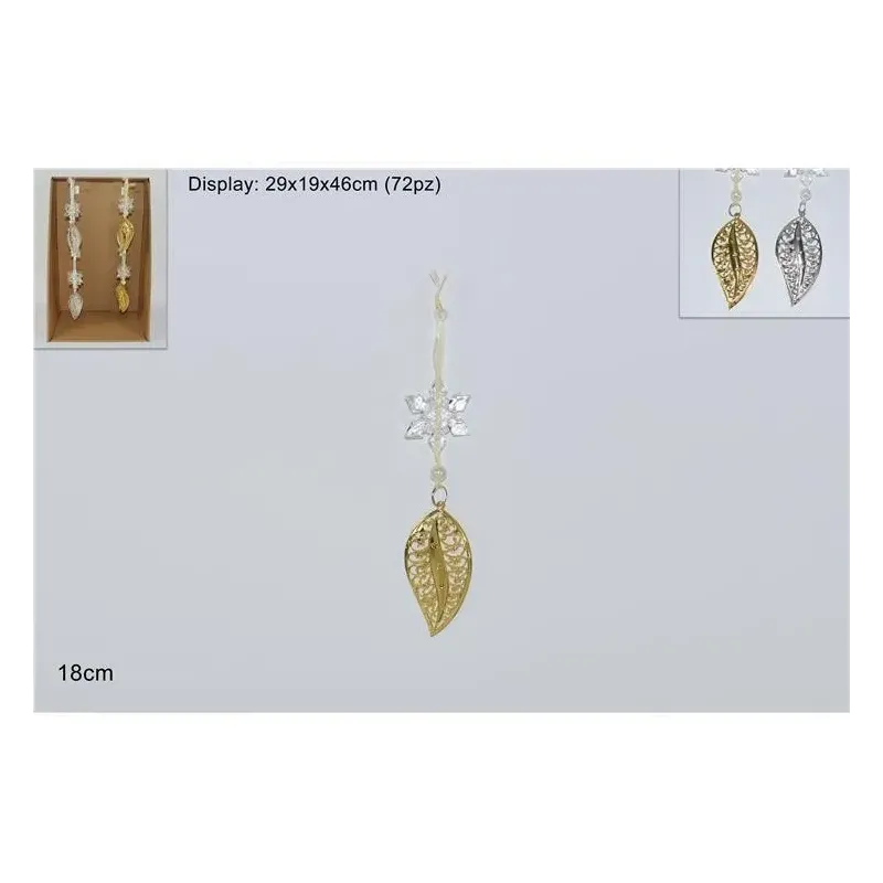 12 feuilles suspendues en or et argent | ChartaRè