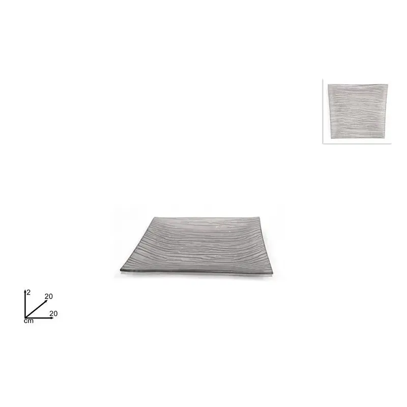 Silver Square Plate medio