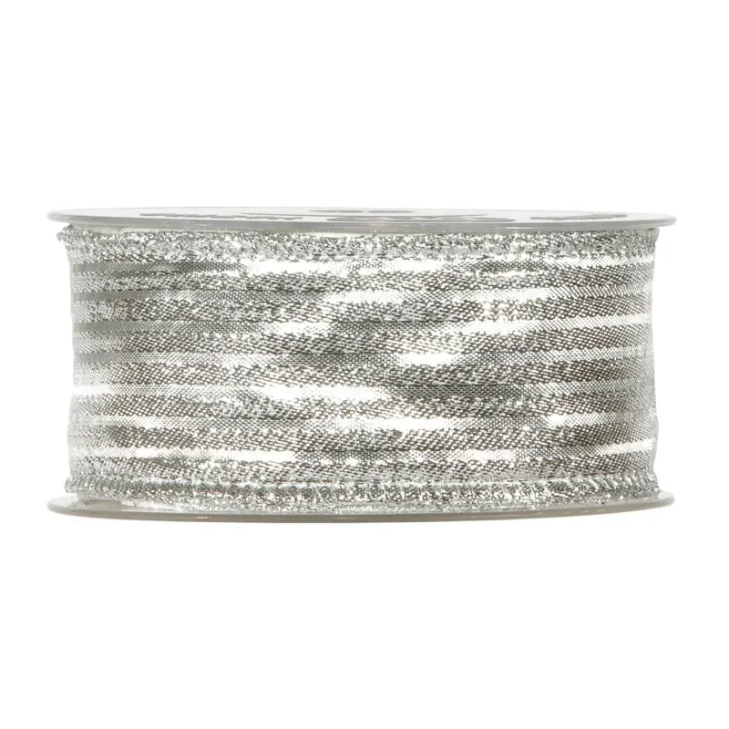 Cinta Rayas Brillantes mm40x10mt Oro y Plata | ChartaRè