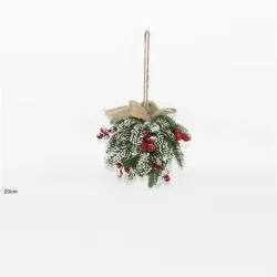 Ball of Snowy Branches with Berries 20 cm | ChartaRè