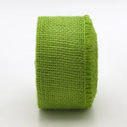 Nastro Tessuto di Juta Verde Mela