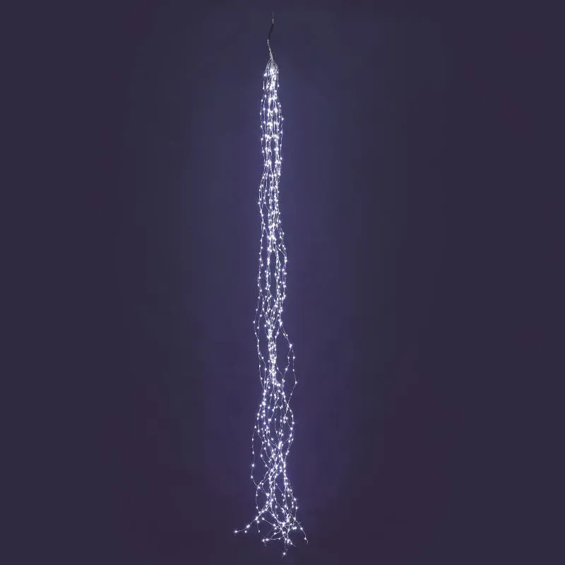 Cascade with 600 white microleds 15 wires H 200cm | ChartaRè