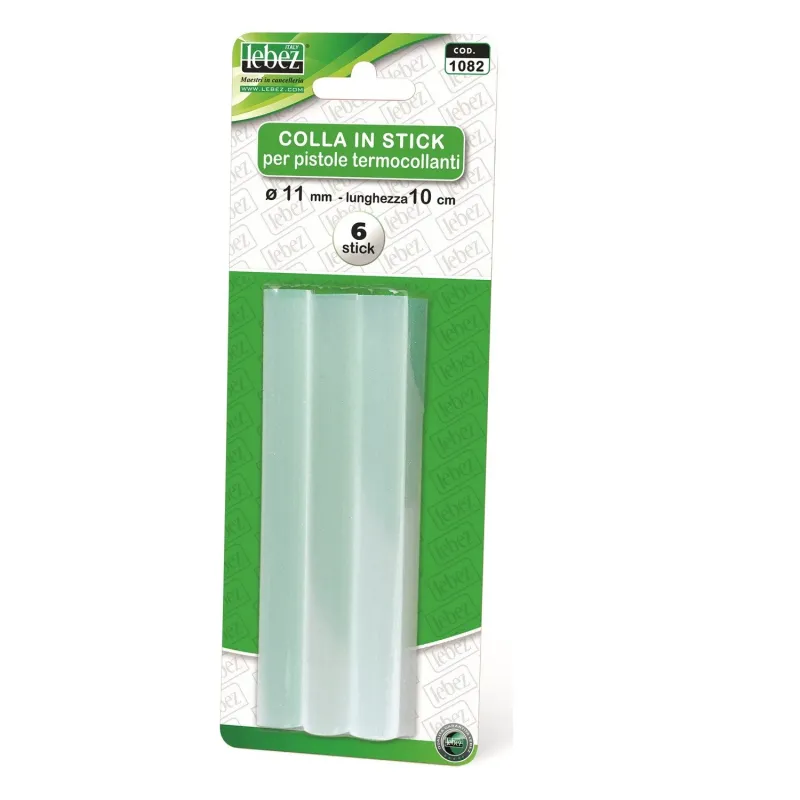 6 recharges de colle chaude de 11 mm.