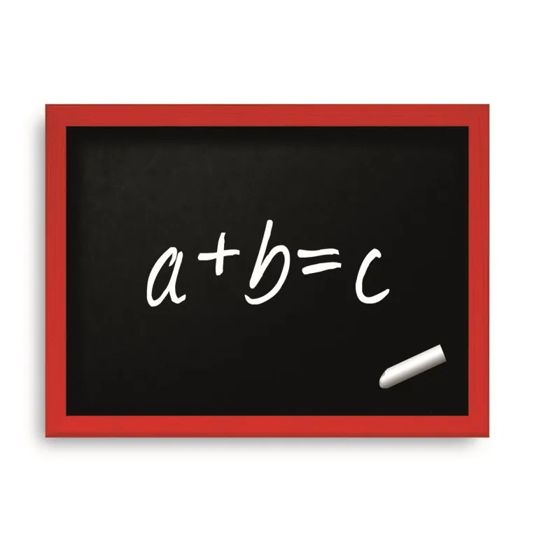 Black blackboard with frame, dimensions 30x40 cm. Assorted.