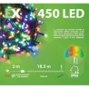 Mini lights 450 LEDs 20mt White or Multicolor Green Cable