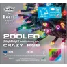 Festoon 200 LED 20mt Colored