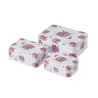 Set of 3 Metal Boxes with Roses | ChartaRè