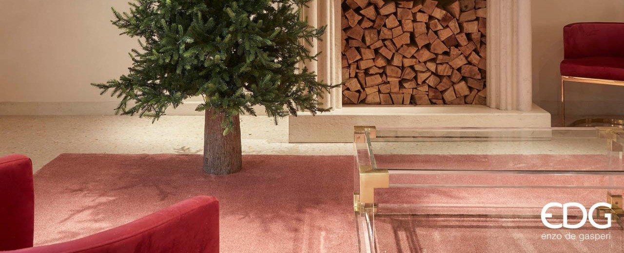 Base de tronco de pino EDG: la elegancia de la naturaleza para un árbol de Navidad estable y refinado