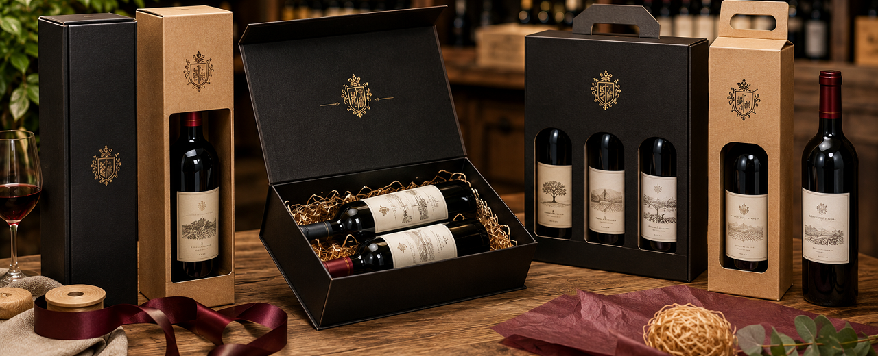 Scatole per vino personalizzate: logo, formati e quantità per cantine, enoteche e regali aziendali