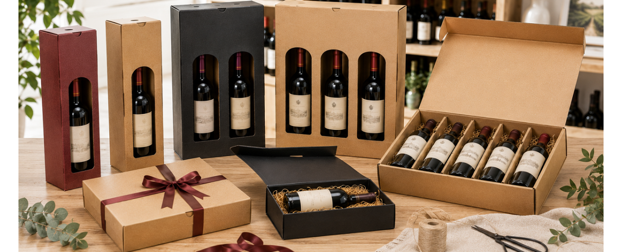 Scatole per vino da 1, 2, 3 o 6 bottiglie: come scegliere formati e confezioni regalo