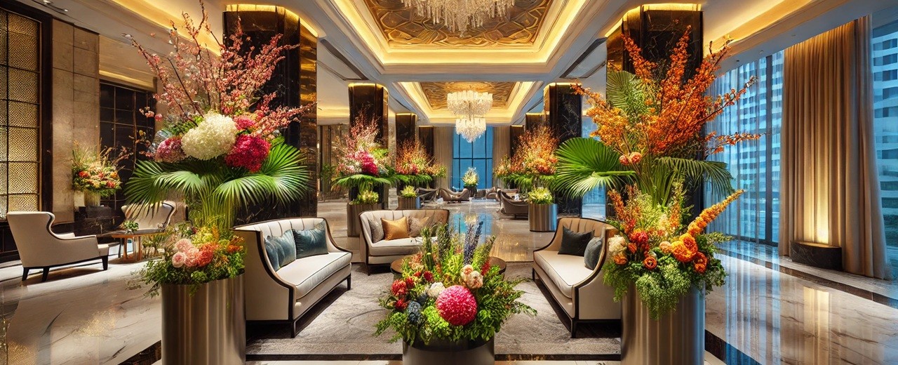 Flores e plantas artificiais: elegância, funcionalidade e inovação para todos os ambientes