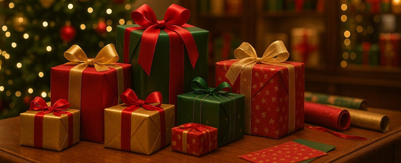 Guld, rött och grönt: historien om julfärger och hur man använder dem i fönstret och förpackningen