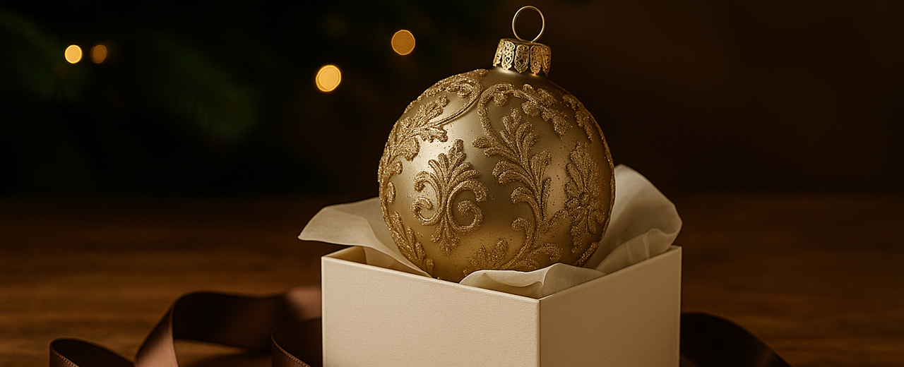 A refined gift, a memory that remains: choosing an EDG Enzo De Gasperi Christmas ball.