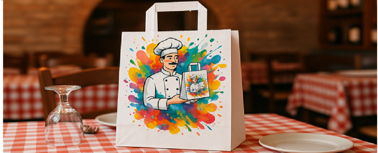 Personalizzati Paper Bags for Restaurants: why choose digital printing