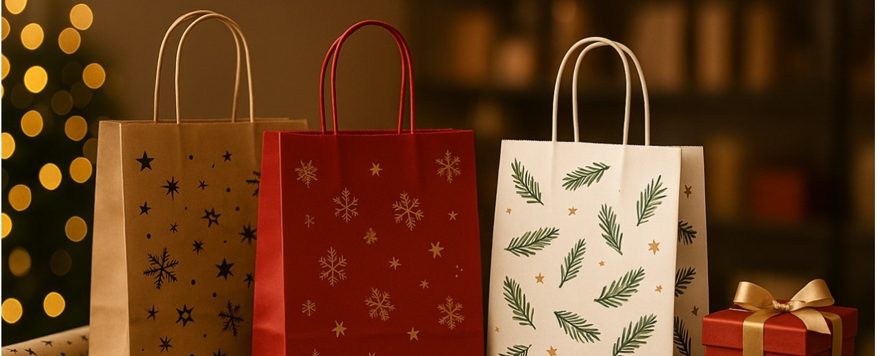 Carefree Christmas Packaging: the Advantages of Shoppers with Christmas Graphics