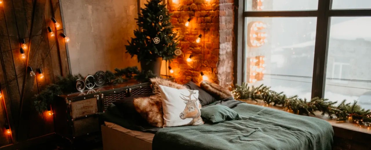 Décorer une petite maison pour Noël