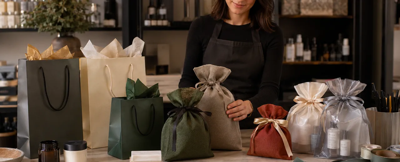 Buste regalo e sacchetti regalo per negozi: come scegliere formato, materiale e stile