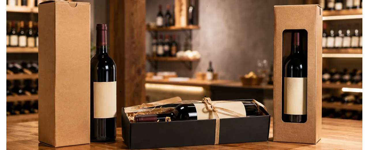 Scatole per vino verticali, stese o con finestra: quale scegliere per enoteche e cantine